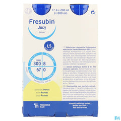 Fresubin Jucy Drink Ananas Easy Bottle 4x200ml