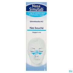 NasaSinutab® Spray soulage la congestion nasale, action rapide, 10 ml