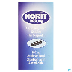 Norit 200 mg 30 gélules capsules charbon activé Antidiarrhéiques Kela Pharma