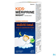 Kids-Mériprine Night 180ml - Sirop contre la toux pour la toux sèche et productive nocturne à partir d'1 an