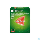 Nicorette® Invisi Patch — pour arrêter de fumer — 14 pièces, 25 mg de nicotine