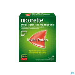Nicorette® Invisi Patch — pour arrêter de fumer — 14 pièces, 25 mg de nicotine