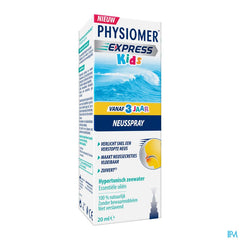 Physiomer® Express Kids Spray Nasal 20ml-En Cas De Nez Bouché,Nez Coulant,Rhume