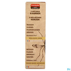 Manouka Bougie A/moustiques 5x23g