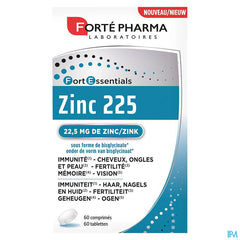 Zinc 225 Forte Pharma Comp 60