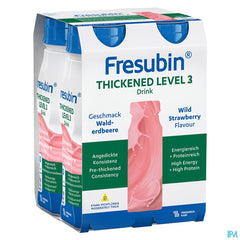 Fresubin Thickened Level 3 Drink Fraise 4x200ml