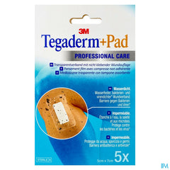 Tegaderm + Pad 3m Transp Steril 5cmx 7cm 5 3582p