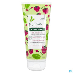 Klorane - Gel douche 2-en-1 à l’Avoine BIO - Framboise - Corps et Cheveux - Junior - Enfant