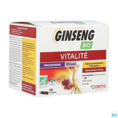 Ortis Ginseng Bio S/alcool 20x15ml