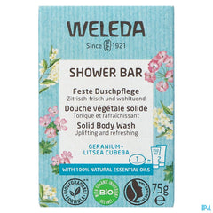 Weleda Shower Bar Geranium + Litsea Cubeba 75g