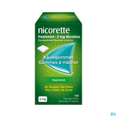 Nicorette® Freshmint Gomme à Mâcher — pour arrêter de fumer — 105 pièces, 2 mg de nicotine