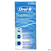 Oral-b Floss Super Floss Mint Waxed 50m