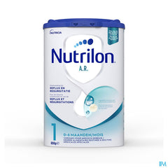 Nutrilon AR 1 | En cas de régurgitations | Lait Bébé 0-6 Mois | Lait en Poudre pour Biberon | Boîte 800g