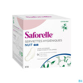 Saforelle Serviettes Hygieniques Nuit 10