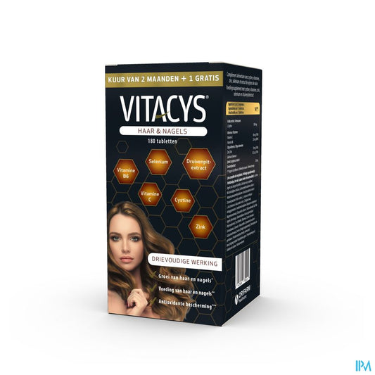 Vitacys Cheveux & Ongles cure de 2 mois + 1 mois GRATUIT - 2 x (60+30) comprimés