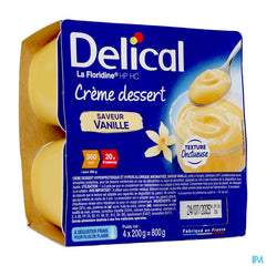 Delical Creme Dessert La Floridine Vanille 4x200g