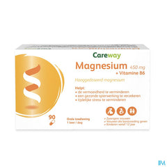 Careway Magnesium 450mg + Vitamine B6 Caps 90