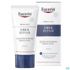 UreaRepair Crème Visage Peau Sèche 5% d'Urée Peau Sèche Tube 50ml