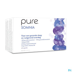 Pure Somnia. Valériane, Passiflore, Gaba. Sommeil et apaisant. 60 capsules.