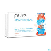 Pure Magne-B-Relax. Magnésium (hautement absorbable). Vitamines B actives. Taurine. Stress et fatigue. 45 comprimés