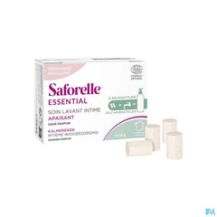 Saforelle Essent.soin Lav.int.apais. Pdr Rech.4x6g