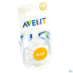 Philips Avent Tetine Fast 4trous 2 SCF634/27