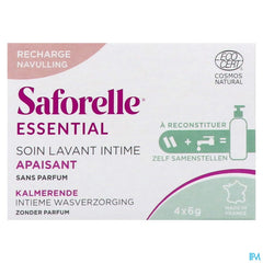 Saforelle Essent.soin Lav.int.apais. Pdr Rech.4x6g
