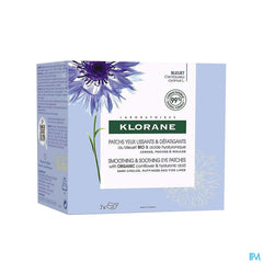Klorane Patchs Contours des yeux lissants et défatigants - au Bleuet BIO