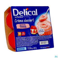 Delical Creme Dessert La Floridine Fraise 4x200g