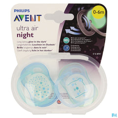 Philips Avent Sucette +0m Air Night Boy