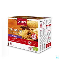 Ortis Ginseng Bio S/alcool 20x15ml