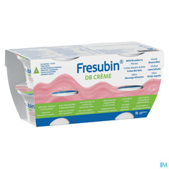 Fresubin Db Creme Fraise De Bois Pot 4x125g