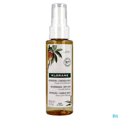 Klorane - Huile à la Mangue – Nutrition - Cheveux secs