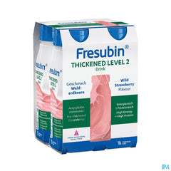Fresubin Thickened Level 2 Drink Fraise 4x200ml