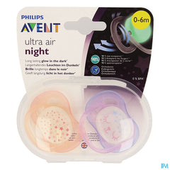 Philips Avent Sucette +0m Air Night Girls