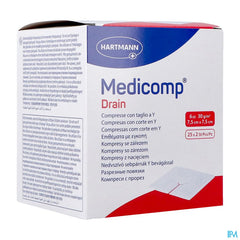 Medicomp Drain 7,5x7,5cm6pl St25x2 P/s