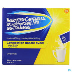 Therafixx-capitanasal 500/60mg Sol Buv Sach 14x6g