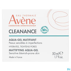 Eau Thermale Avène CLEANANCE Aqua-gel matifiant Peaux sensibles à imperfections