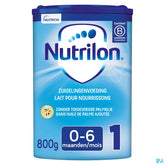 Nutrilon 1 | Lait pour Nourrissons Bébé 0-6 mois | Lait en Poudre pour Biberon | Boîte 800g