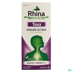 Rhina Naturactiv 133ml - Toux sèche, Toux grasse, Gorge irritée
