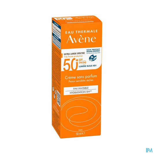 Avène Solaire Crème sans parfum SPF50+ Très Haute protection visage 50ml