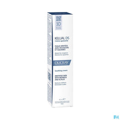Ducray KELUAL DS Crème apaisante visage anti-squames -Peaux irritées avec rougeurs et squames