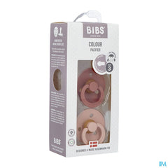 Bibs 3 Sucette Duo Woodchuck Blush