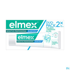 elmex Sensitive Professional Blancheur Dentifrice Dents Sensibles 2x75ml