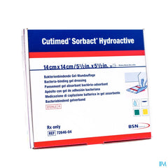 Cutimed Sorbact Hydroactive 14x14,0cm 10 7264604