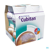 Cubitan Goût Chocolat Bouteilles 4x200ml