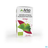 Arkopharma Arkogélules Ginkgo Mémoire Et Concentration Bio 45 Gélules