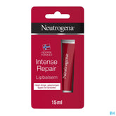 Neutrogena Intense Repair, baume à lèvres apaisant et très hydratant pour les lèvres et les narines endommagées, gercées et irritées, 15 ml