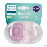 Philips Avent Sucette +0m Soothie Girl 2