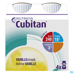 Cubitan Goût Vanille Bouteilles 4x200ml